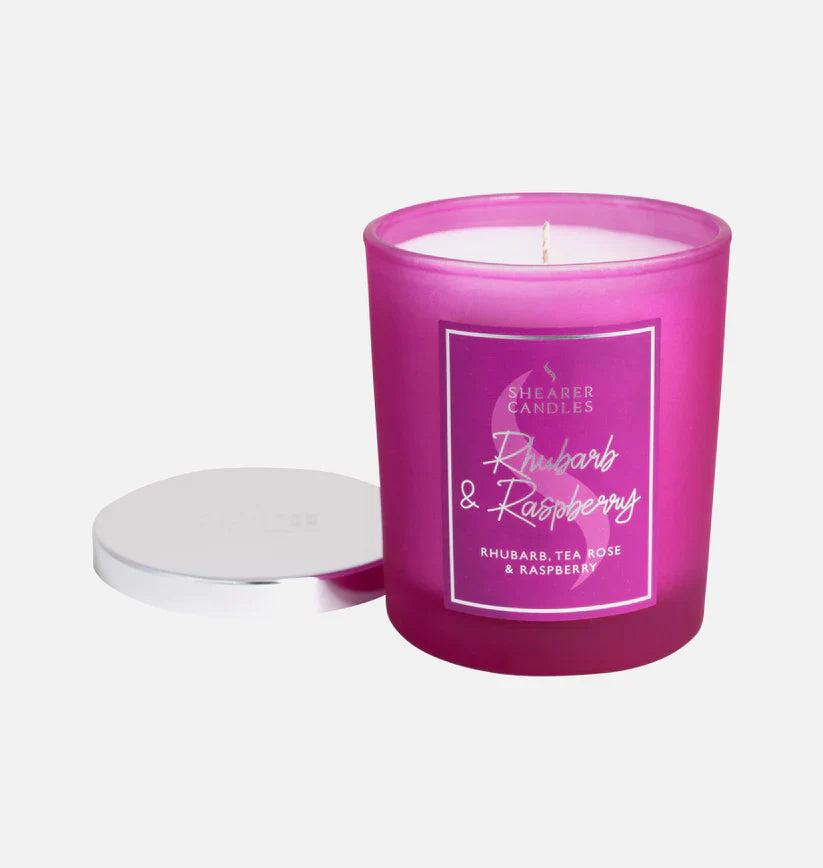 Shearer Rhubarb and Raspberry Small Tin Candle