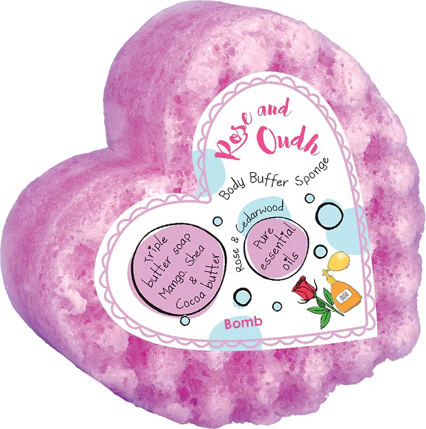 Body Buffer Shower Sponge - Rose & Oudh