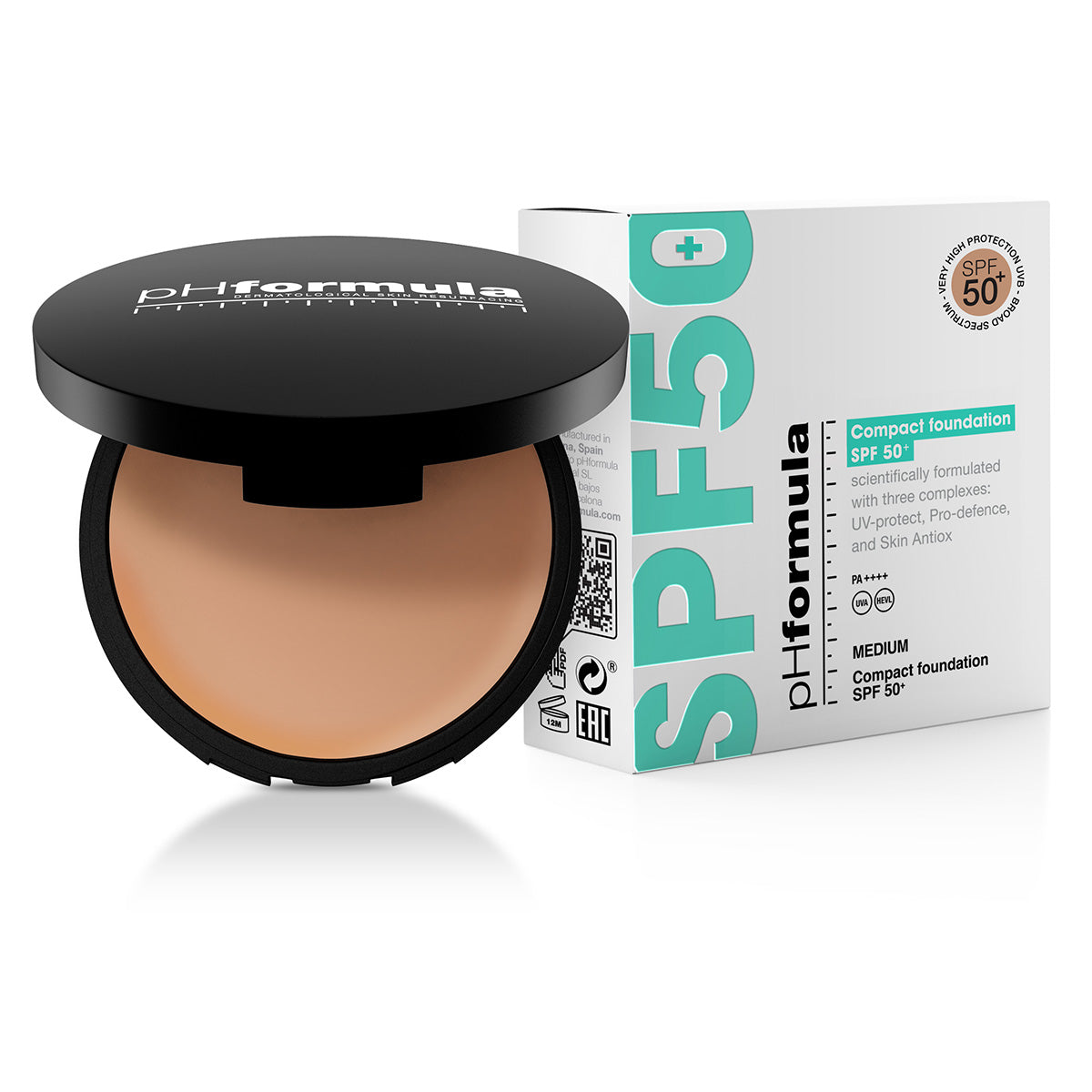 Compact Foundation SPF 50 (Medium & Shiny)