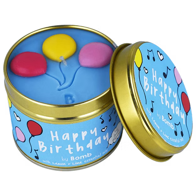 Happy Birthday - Themed Tinned Candle