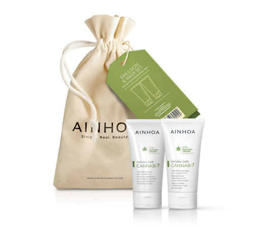 Ainhoa Cannabi7: Emulsion 50ml +Mask 50ml (FLOWER BAG)