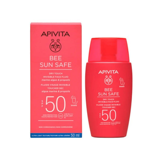 APIVITA BEE SUN SAFE DRY TOUCH INVISIBLE FACE FLUID SPF50+