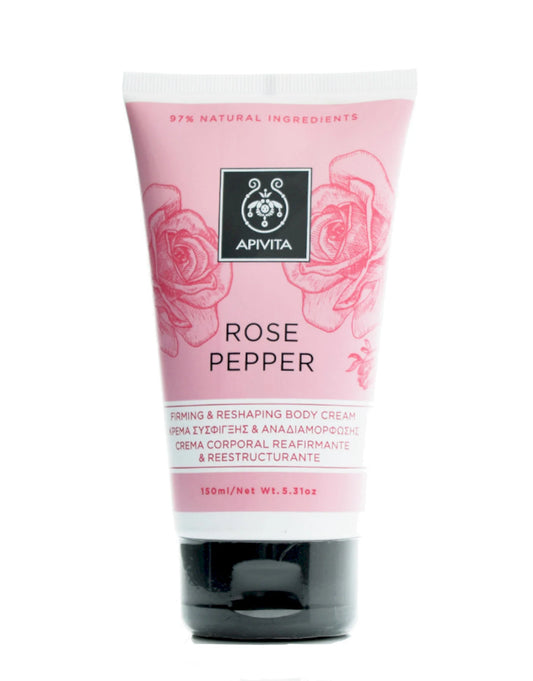 APIVITA ROSE PEPPER FIRMING & RESHAPING BODY CREAM 150ml