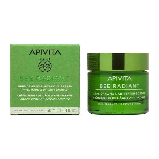 APIVITA BEE RADIANT SIGNS OF AGING & ANTI-FATIGUE CREAM - RICH TEXTURE