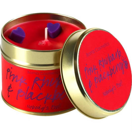 Pink Rhubarb & Blackberry - Tinned Candle