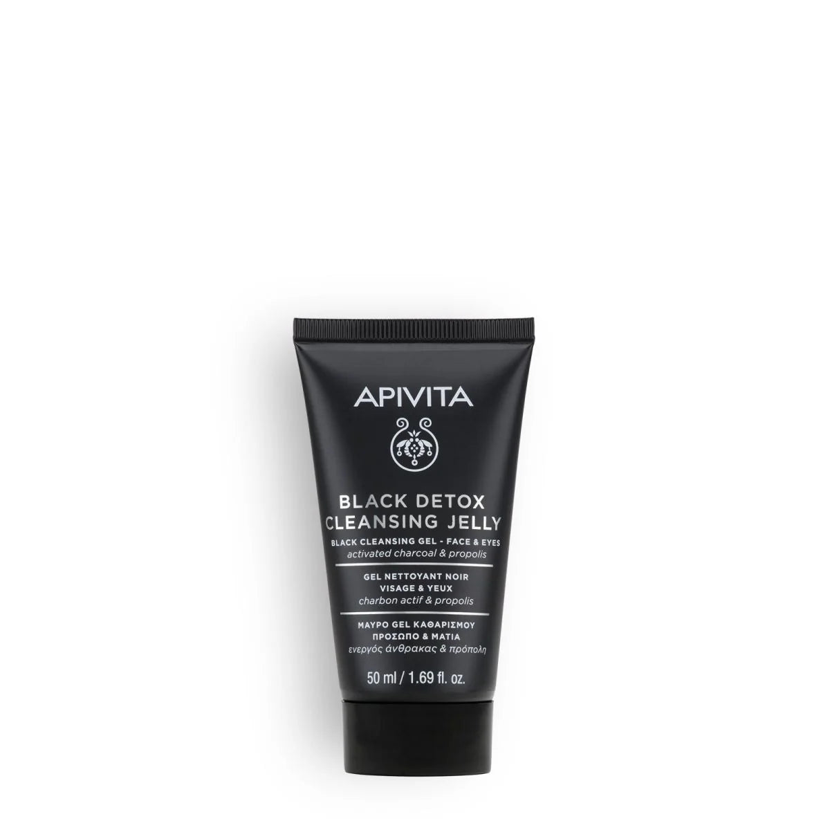 APIVITA BLACK DETOX CLEANSING JELLY MINI 50ml (FACE & EYES)