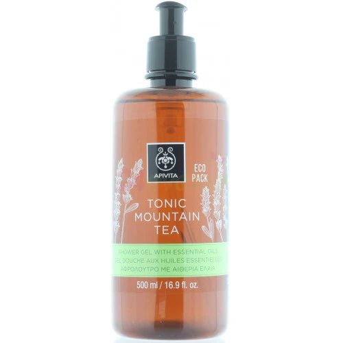 APIVITA TONIC MOUNTAIN TEA SHOWER GEL WITH ESSENTIAL OILS