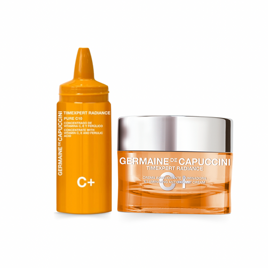 Germaine De Capuccini Timexpert Radiance C+ Antoxidant & Illuminating Duo – Serum & Moistuiser (Dry Skin)