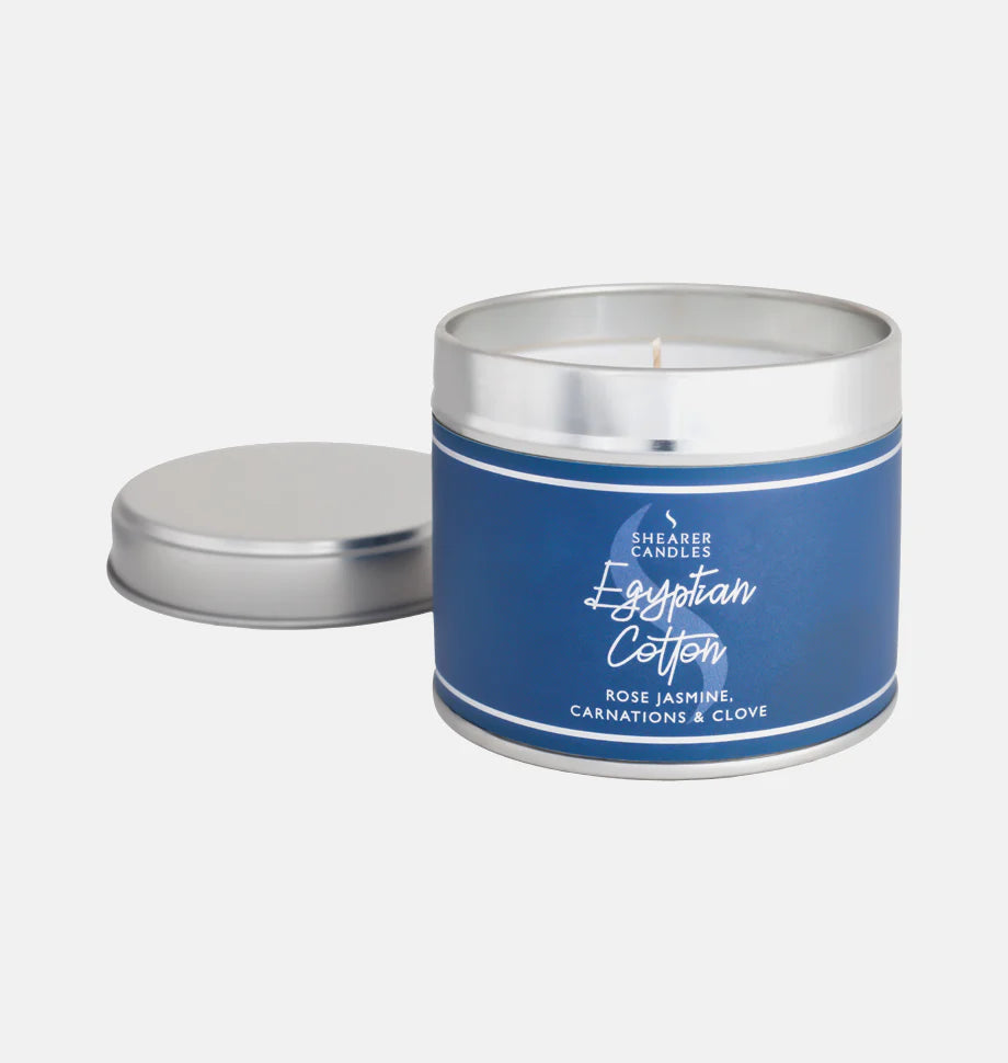Shearer Egyptian Cotton Large Tin Candle