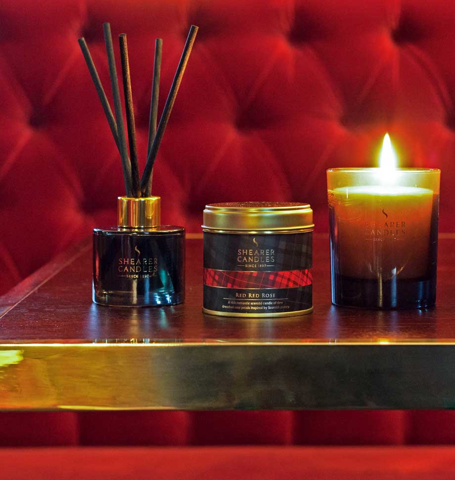 Shearer Red Red Rose Tin Candle