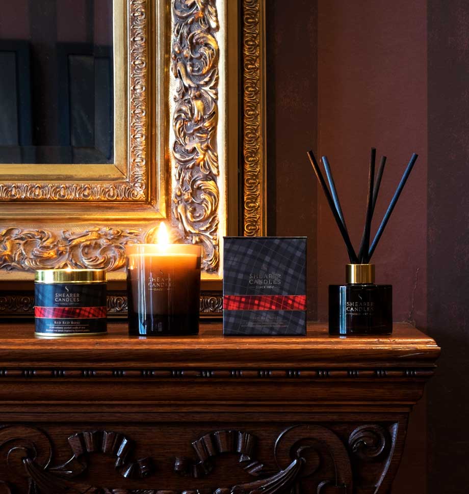 Shearer Red Red Rose Tin Candle