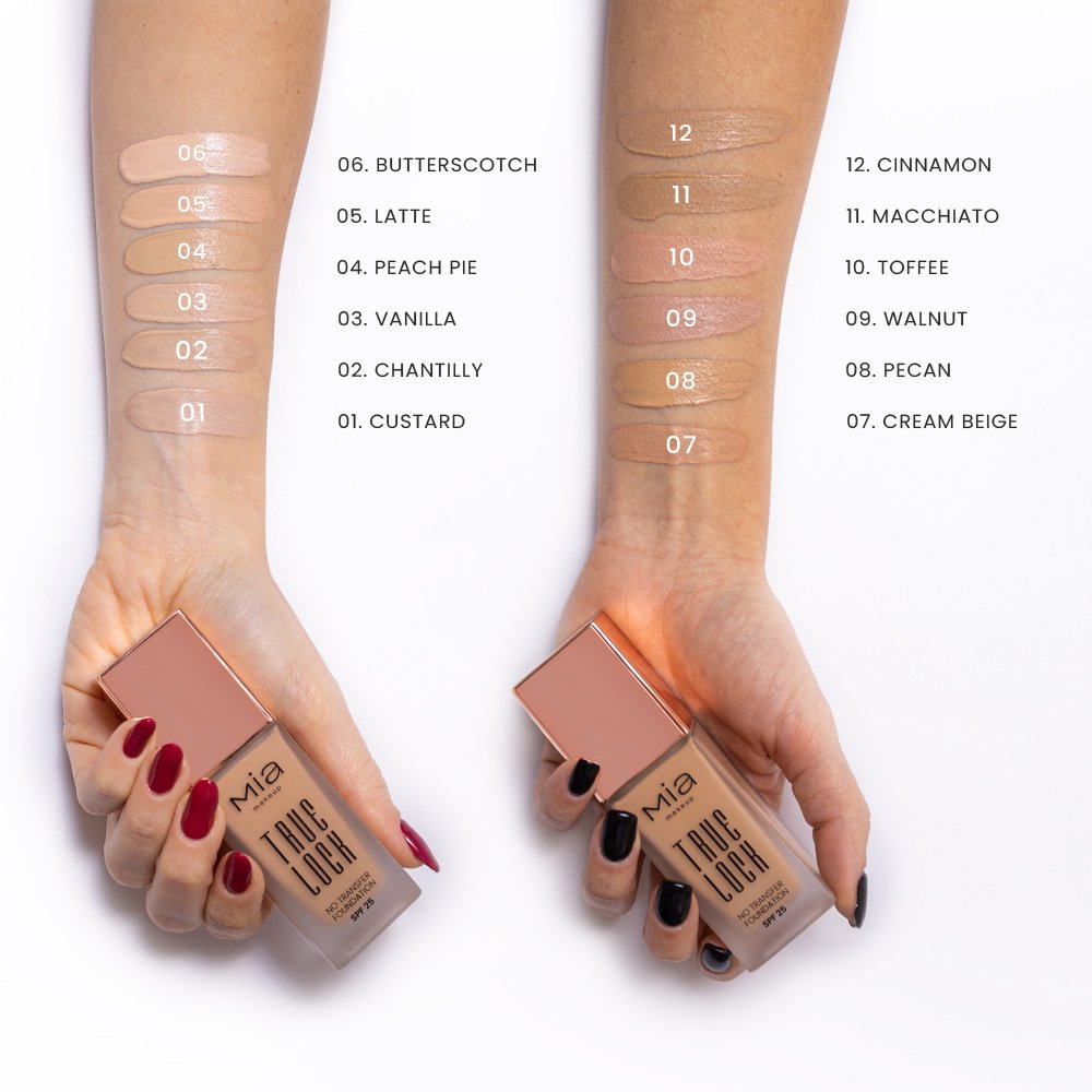 MIA MAKE UP – TRUE LOCK LONG LASTING NO TRANSFER FOUNDATION SPF25