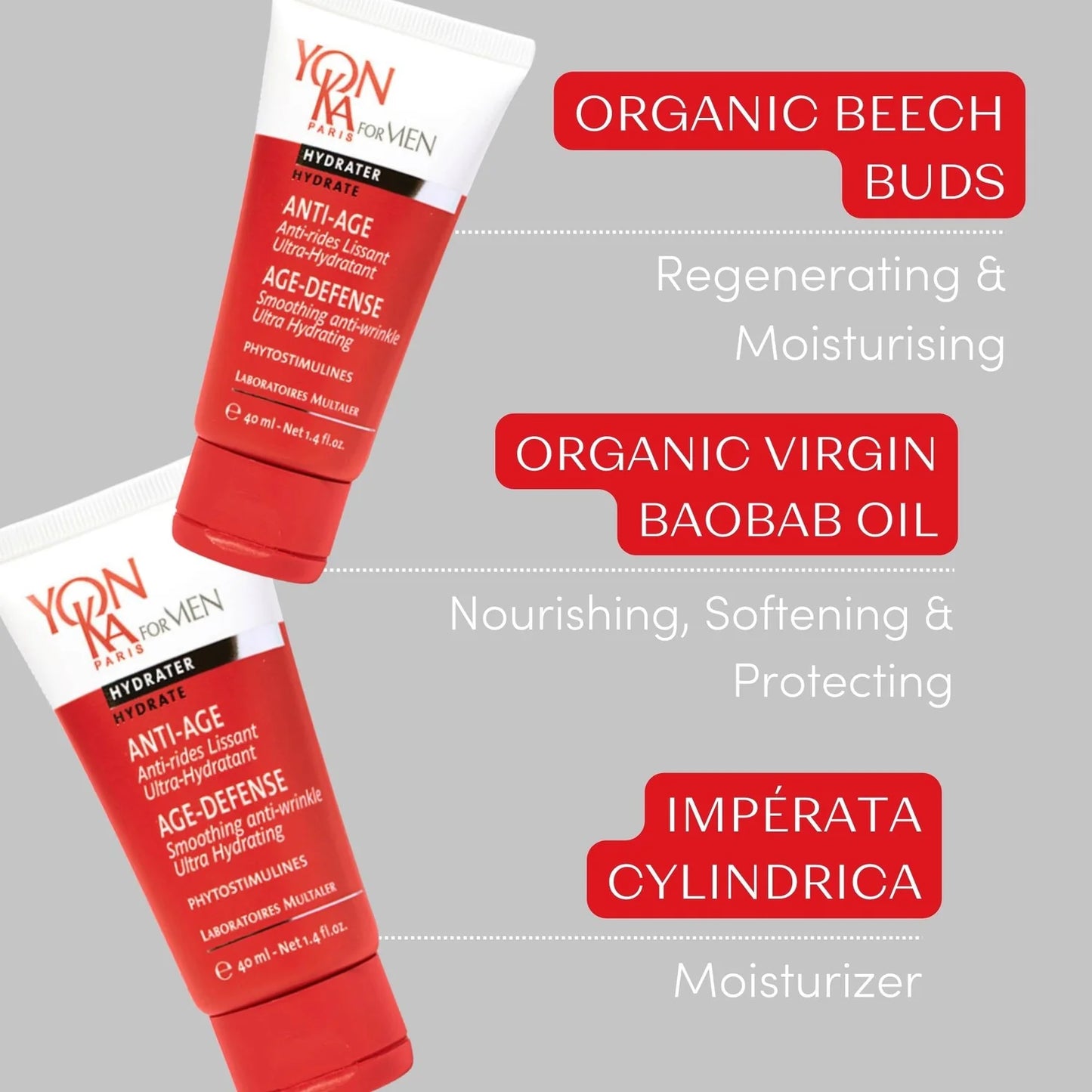 Yon-ka Men Age Defence Cream 40ml – Anti Ageing Cream for Men