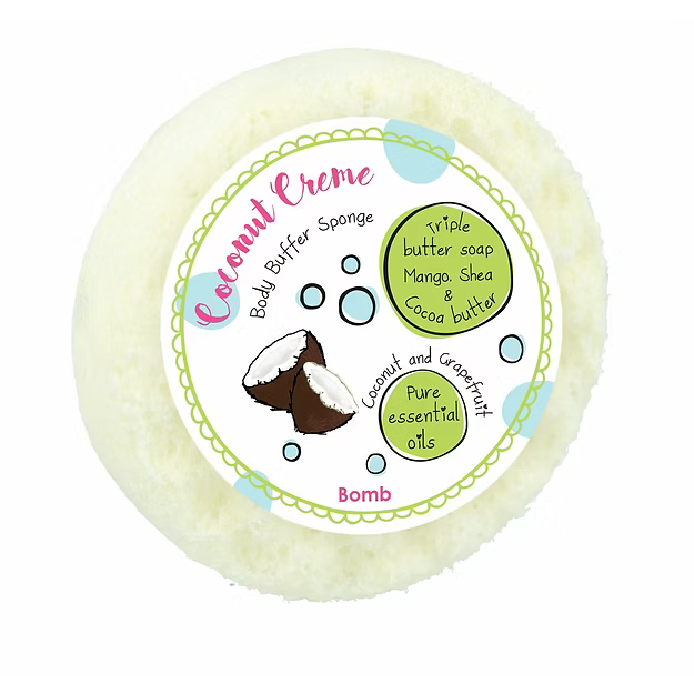 Body Buffer Soap Sponge - Coconut Creme