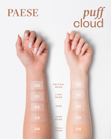 Paese PUFF CLOUD Foundation with blur effect