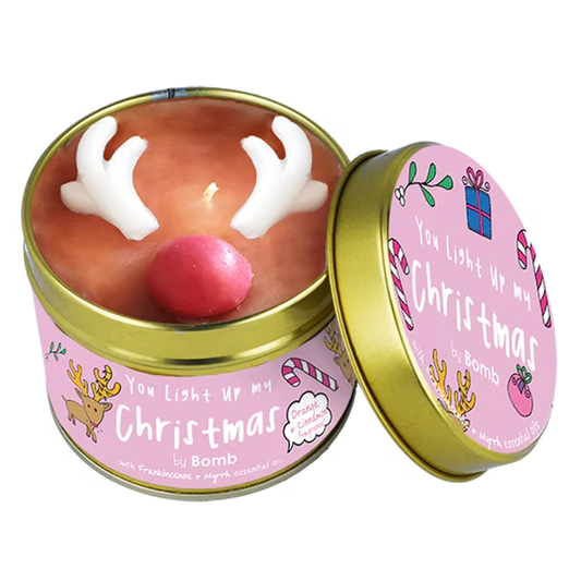 You Light Up my Christmas - Christmas Tinned Candle