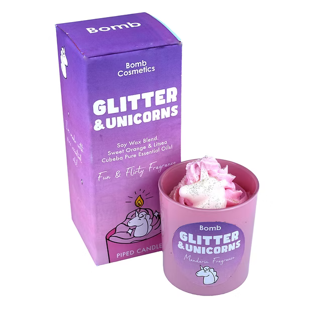 Glitter & Unicorns - Piped Candle