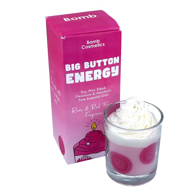 Big Button Energy - Piped Candle