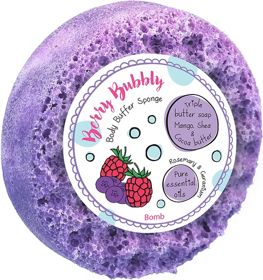 Body Buffer Soap Sponge - Berry Bubbly