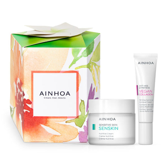 Ainhoa Blossom Pack Senskin Nutritive 50ml + Vegan Collagen + Eye + Lip Contour 15ml