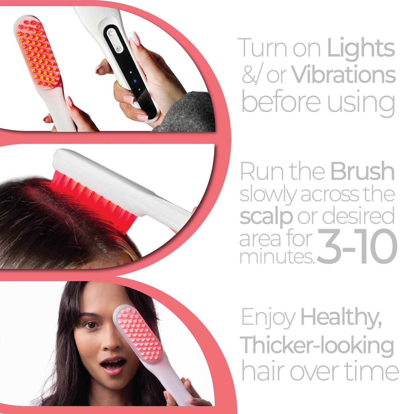 STYLPRO ROOT RENEW RED LIGHT HAIRBRUSH (RH01A)