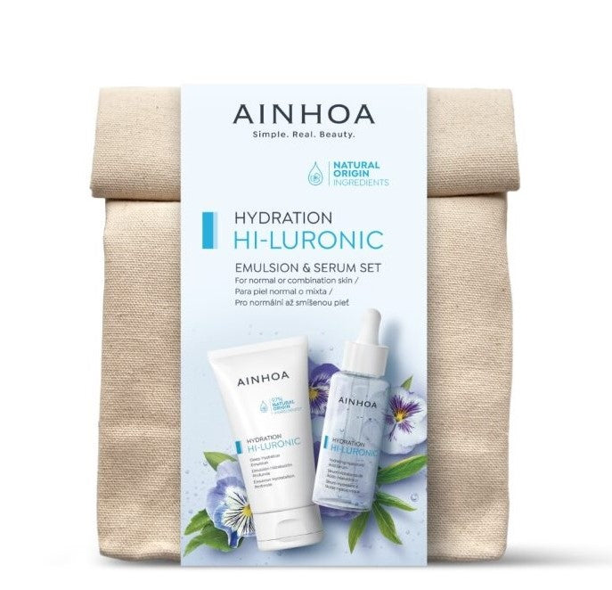 Ainhoa Pack Hydration Emulsion Cream 50ml & Hyaluronic Serum 50ml