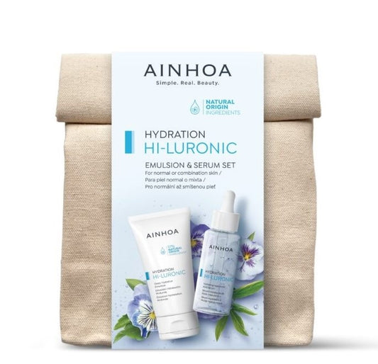 Ainhoa Pack Hydration Emulsion Cream 50ml & Hyaluronic Serum 50ml