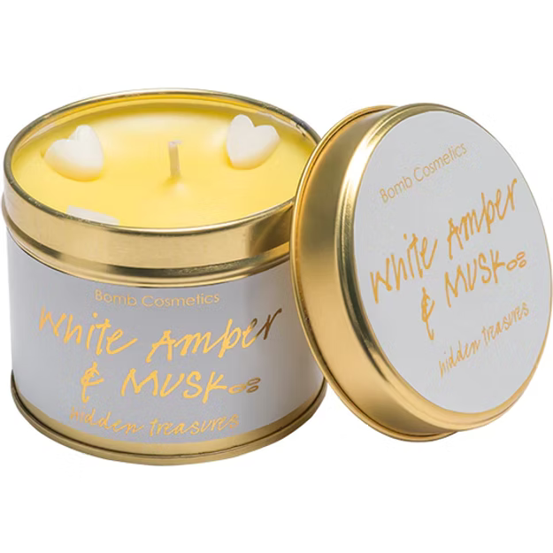 White Amber & Musk - Tinned Candle