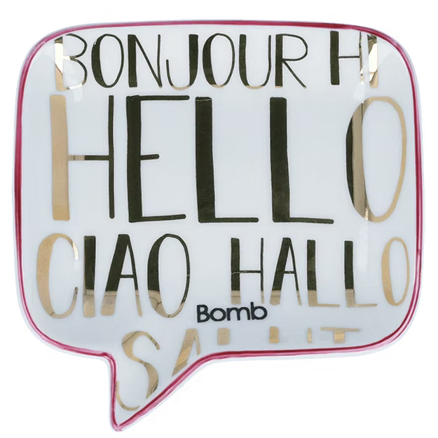 Hello, Ciao, Bonjour - Soap Dish